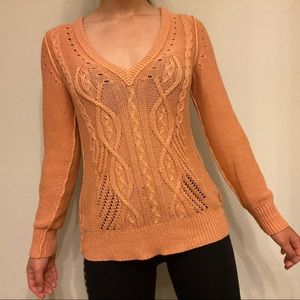 Banana Republic Coral V-Neck Sweater
